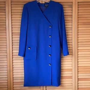 Helga Blue Dress, Size Small, probably a 6